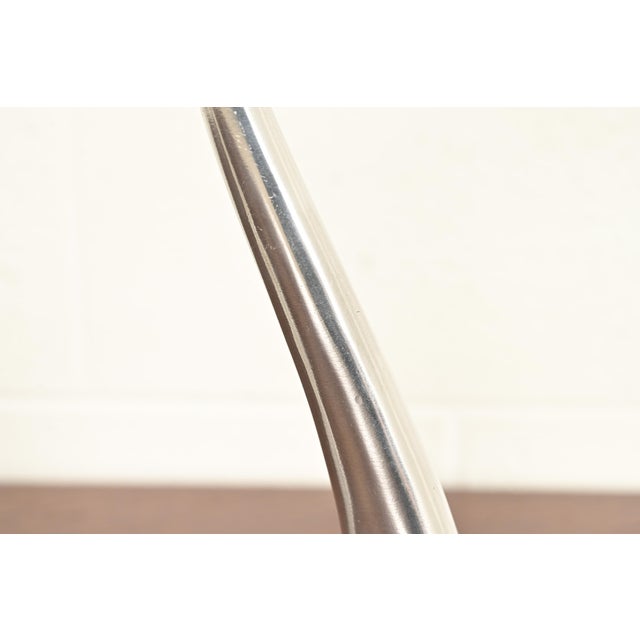 Matthew Hilton Postmodern Aluminum Swan Candlesticks, Pair For Sale - Image 9 of 15