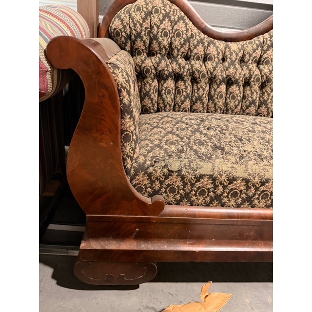 Brown Late 19th Century Victorian Era Sofa Duncan Phyfe Style For Sale - Image 8 of 12