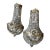 1970s Small Gold French Basket Crystal Sconces - a Pair For Sale