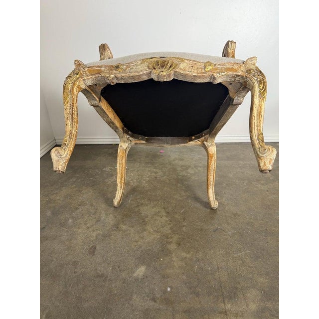 Set of Eight 18th-Century Style French Louis XV Carved & Giltwood Dining Chairs For Sale - Image 15 of 15