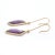 Art Deco 18k Solid Yellow Gold Octagon Cut Amethyst Dangle Earrings - 2 Pieces For Sale - Image 3 of 8