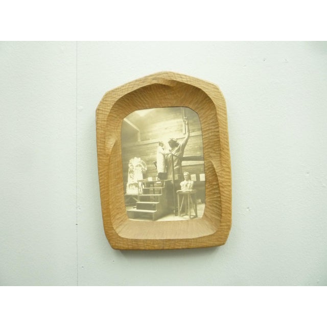 Anthroposophical Limewood Picture Frame by Fritz Schuy, 1920s For Sale - Image 10 of 10