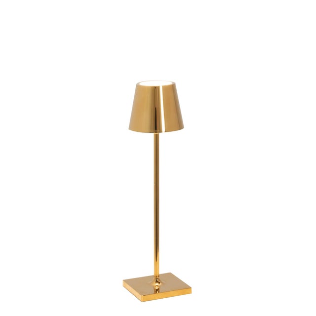 Zafferano Poldina Micro Lamp, Glossy Gold For Sale - Image 4 of 4