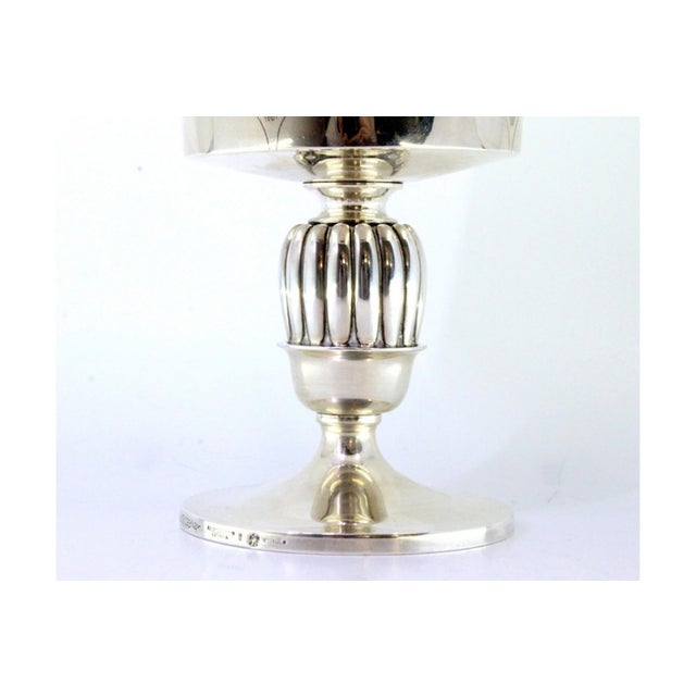 Silver Vase with Plant Motifs Engraved Relief Base For Sale - Image 6 of 8