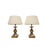 Spanish Turned Oak and Chromed Table Lamps, 1960s, Set of 2 For Sale - Image 12 of 12