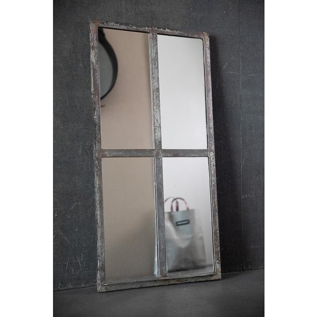 Vintage Mirror in Glass and Metal, 1960s For Sale - Image 6 of 7