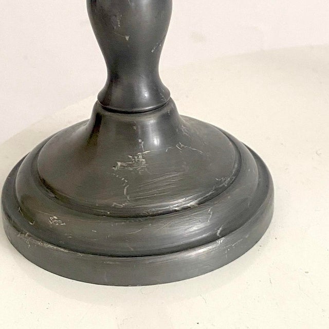 Tin Candlesticks, 1890s, Set of 2 For Sale - Image 6 of 10
