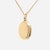 Vintage 14k Gold Brite-Cut Locket Pendant or Charm For Sale - Image 11 of 16