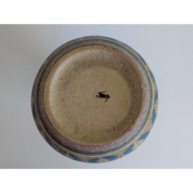 Alvino Bagni Rare MCM Alvino Bagni Italian Pottery Vase Raymor Bitossi Gambone For Sale - Image 4 of 8