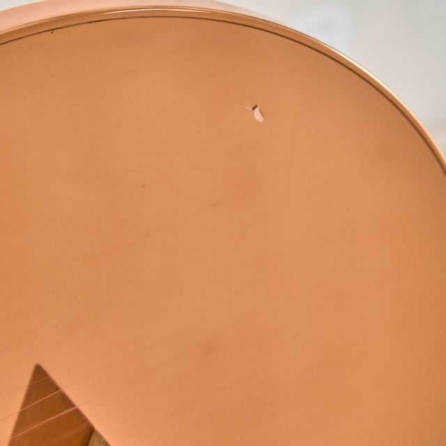 Vintage Italian Wood + Copper Triangle Sculpture by Banci Firenze For Sale - Image 9 of 13