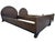 1920s Amsterdamse School Oak Twin Beds by Willem Penaat for Metz & Co., Netherlands, 1920s, Set of 2 For Sale - Image 5 of 9