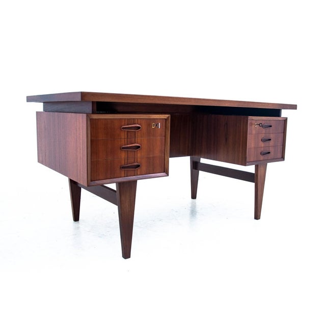 1960s Vintage Danish Teak Desk, 1960s For Sale - Image 5 of 16