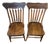 Pair of American Late Victorian Carved Elm Pressed-Back Spindle Side Chairs, C. 1890–1910 For Sale