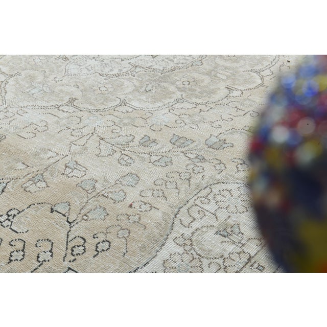 1970s Vintage Persian Handmade Wool Cotton Orange Area Rug For Sale - Image 11 of 11