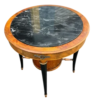 1920’s French Neoclassical Marble-Top Accent Table