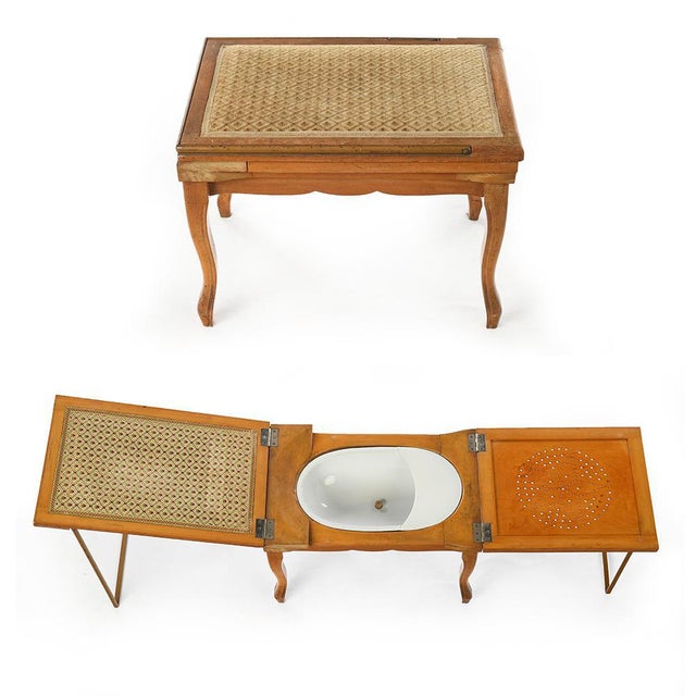 Bidet in rattan furniture of the nineteenth century. This piece is designed in the style of the selected designer and/or...