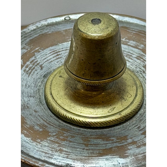 Rustic Antique Ottoman Tinned Copper Sahan Serving Dish – Dated 1309 Ah (1891 Ad) For Sale - Image 3 of 12