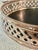 Vintage Silver-Plated Over Copper Chinoiserie Faux Bamboo Woven Gallery Tray For Sale In New Orleans - Image 6 of 10