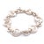Tiffany and Co. Tiffany & Co. Sterling Silver Vintage Stencil Heart Link Bracelet 29.17g For Sale - Image 4 of 7