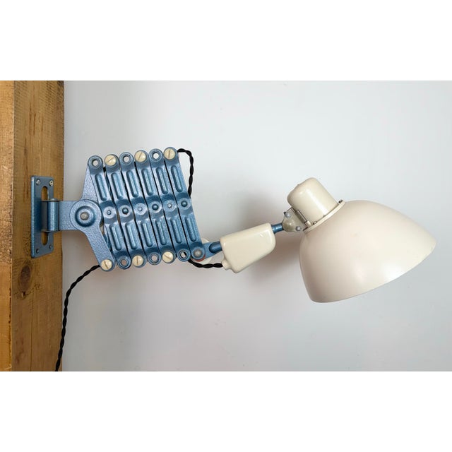 Industrial East German Scissor Lamp from Reif Dresden, 1950s For Sale - Image 11 of 18