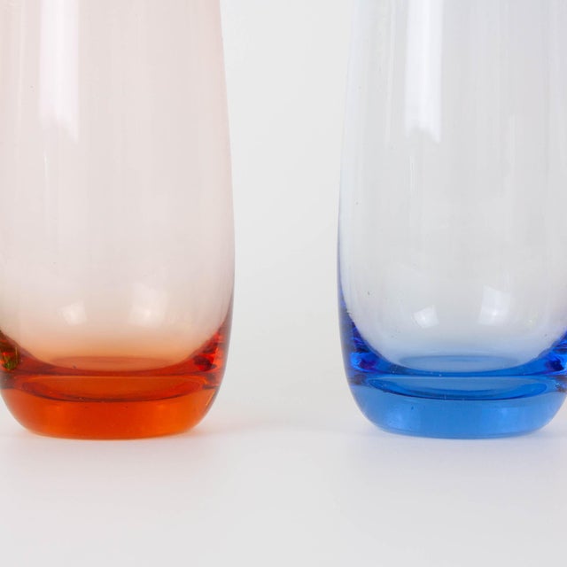 Italian Colorful Glasses, 1980s, Set of 4 For Sale - Image 10 of 17