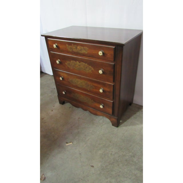 Item: Hitchcock Four Drawer Chest Details: Signed Hitchcock Great Designer Look/Quality Piece Nice Hardware Beautiful Look...