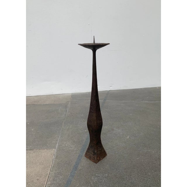 Large Brutalist Candle Holder For Sale - Image 9 of 18