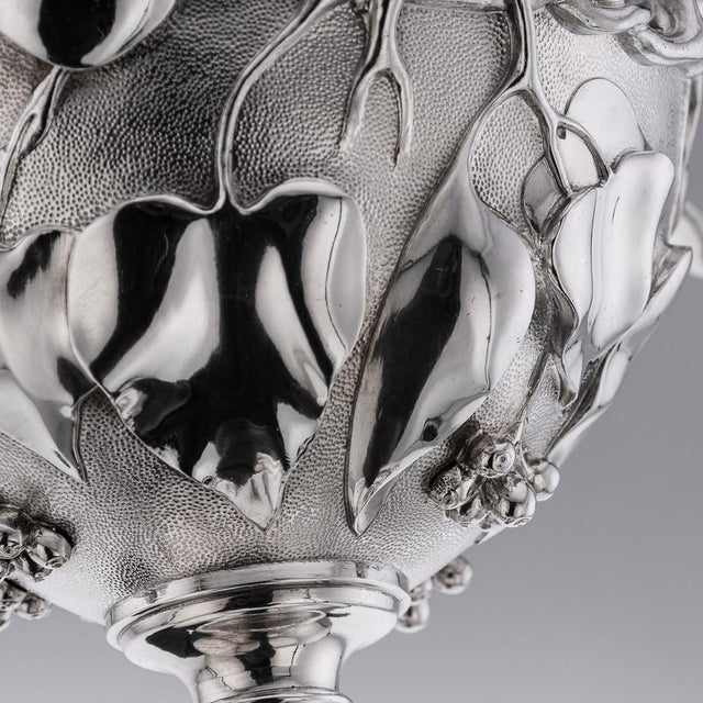 19th Century Victorian Silver Skyphos Cup by Edward & John Barnard, 1867 For Sale - Image 10 of 18