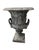 Pair of Vintage Neoclassical Cast Iron Urn Planters in Aged Bronze & Verdigris Finish For Sale In West Palm - Image 6 of 12