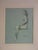 Blue 1950s George Gach Impressionist Signed Drawing Portrait on Paper Gouache For Sale - Image 8 of 10