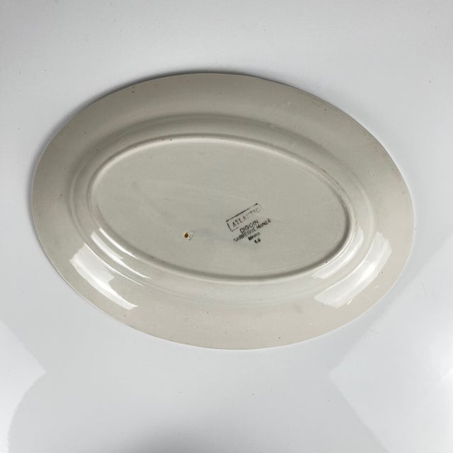 Atlantic Oval Platter from Digoin-Sarreguemines, 1950s-1970s For Sale - Image 4 of 10