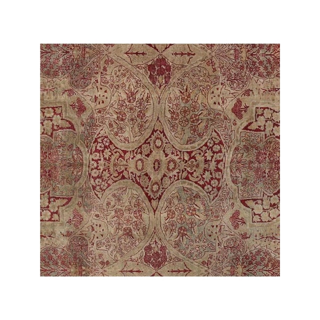 1930s 1930s Persian Yazd Area Rug 10x 14 For Sale - Image 5 of 5