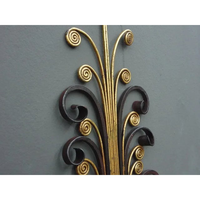 Metal Regency Wall Lamp from Banci Firenze, 1960s For Sale - Image 7 of 12