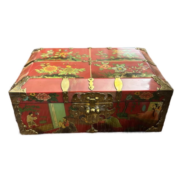 Antique Jewelry Box- Korean Ox Horn For Sale