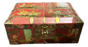 Chinoiserie Jewelry Box- Korean Ox Horn