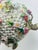 Ceramic Porcelain Flower Encrusted Vase For Sale - Image 7 of 10