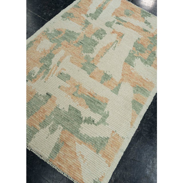 Textile Turkish Tulu Handmade Rug 3'4" x 5' #20510 For Sale - Image 7 of 8