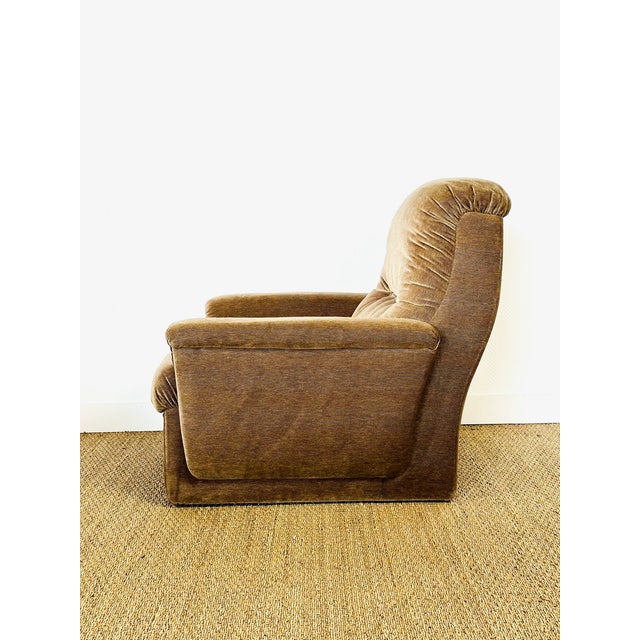 Vintage Modular Velvet Sofas and Armchairs, 1960s, Set of 6 For Sale - Image 16 of 18