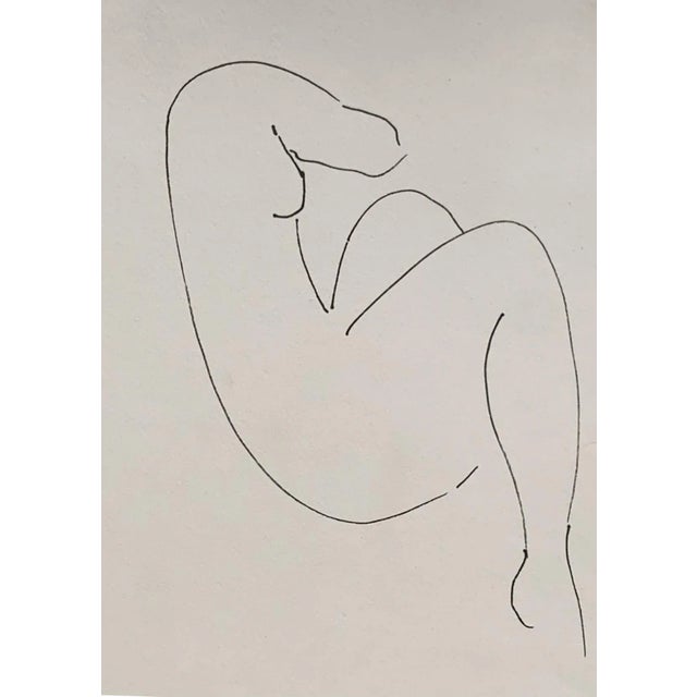 Anna Bertrand, A Woman, Ink on Paper, in Flawless conditions. Designed from 2000 This piece has an attribution mark, I am...