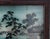 Antique Meiji Period Japanese Reverse Glass Painting - Mother of Pearl Inlay - Cranes at Mt. Fuji - C. 1890 For Sale - Image 4 of 10