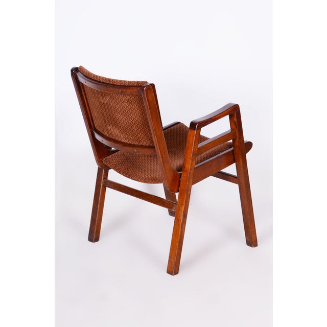 Mid-Century Beech Armchair, Czechia, 1950s For Sale - Image 6 of 9
