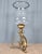 French 1990s 23.5" Castilian Imports Solid Brass Scroll & Glass Hurricane Candle Holder For Sale - Image 3 of 15