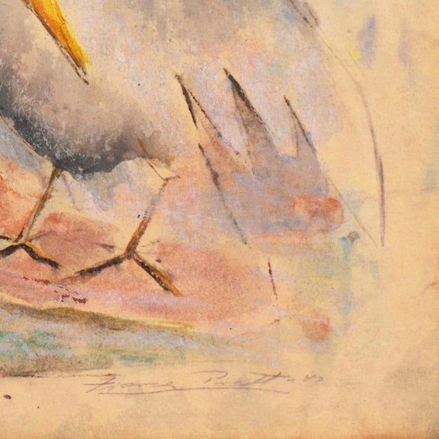 Signed lower right, in graphite, 'Frances Pratt' (American, nd dated 1947. Born in Glen Ridge, New Jersey, Frances Pratt...