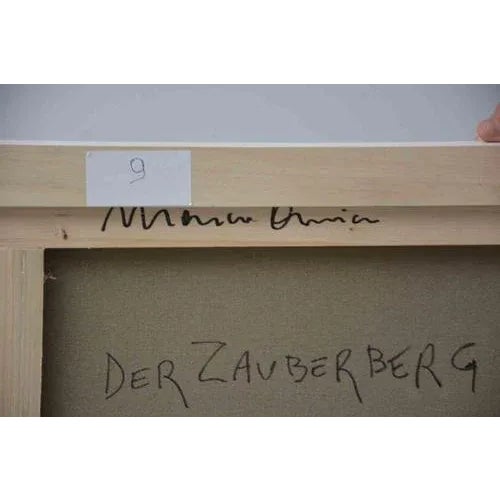 Marco Amici, Der Zauberberg, Oil Painting, 2000s For Sale - Image 3 of 4