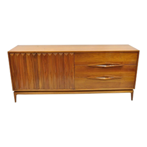 Albert Parvin for James Cameron Mid Century Modern Walnut Dresser Credenza