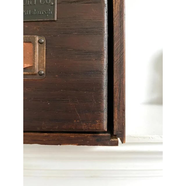 Chocolate 1930s Vintage Wooden Desk Organizer, Alling & Cory Co. For Sale - Image 8 of 10