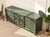 Vintage Dark Green Geometric Credenza With Brass Hardware For Sale - Image 4 of 12