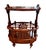 Antique Victorian Rosewood Canterbury Whatnot & Side Table With Drawer For Sale - Image 4 of 11