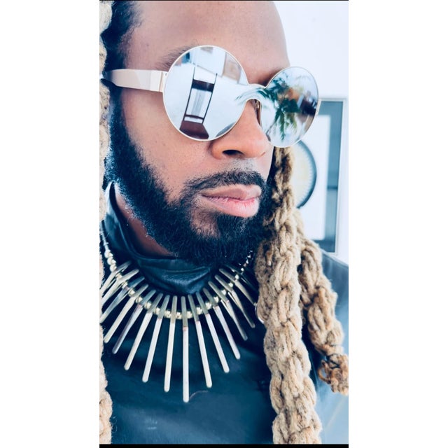 1970s Italian Brass Spike Brutalist Statement Necklace For Sale - Image 4 of 11