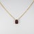 1.6Ct Red Spinel Solitaire Pendant Necklace With Chain in Solid 14k Gold, 8x6mm For Sale - Image 4 of 8